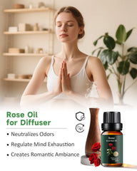 Rose essential oil for skincare, hydrating and smoothing