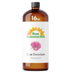 Rose Geranium Essential Oil 16oz bottle