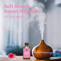 Rose oil for body massage with floral scent