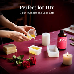 Rose essential oil softening and nourishing skin
