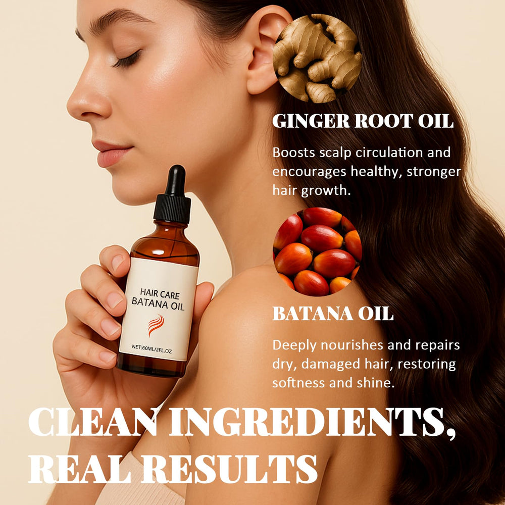 Roseblem Batana Oil application on hair shows easy use