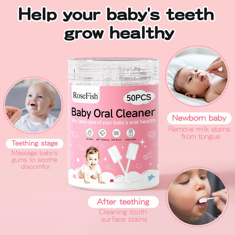 Individually packed tongue cleaners for newborn oral care