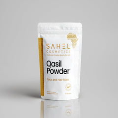 Roselle Naturals Qasil powder face mask paste for gentle facial care