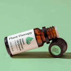 Applying rosemary essential oil to scalp (diluted)