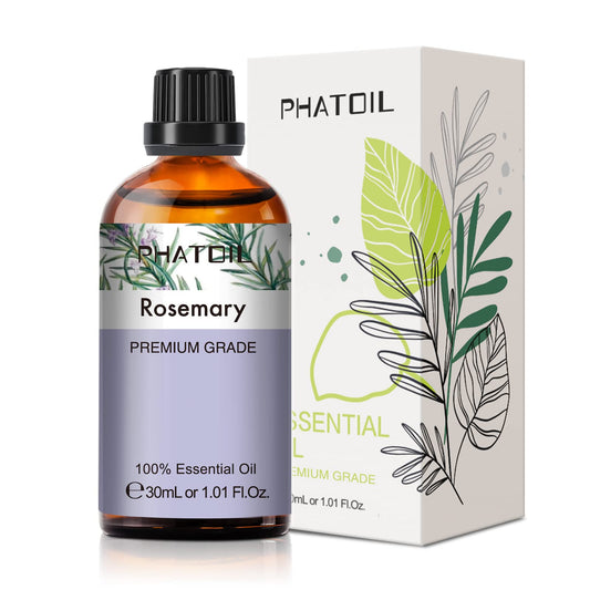Rosemary essential oil 30ml bottle with dropper