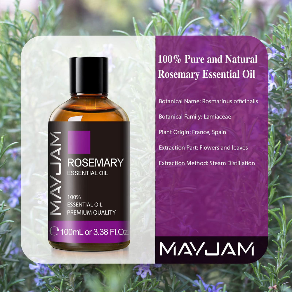 Rosemary essential oil applied to skin for skincare routine