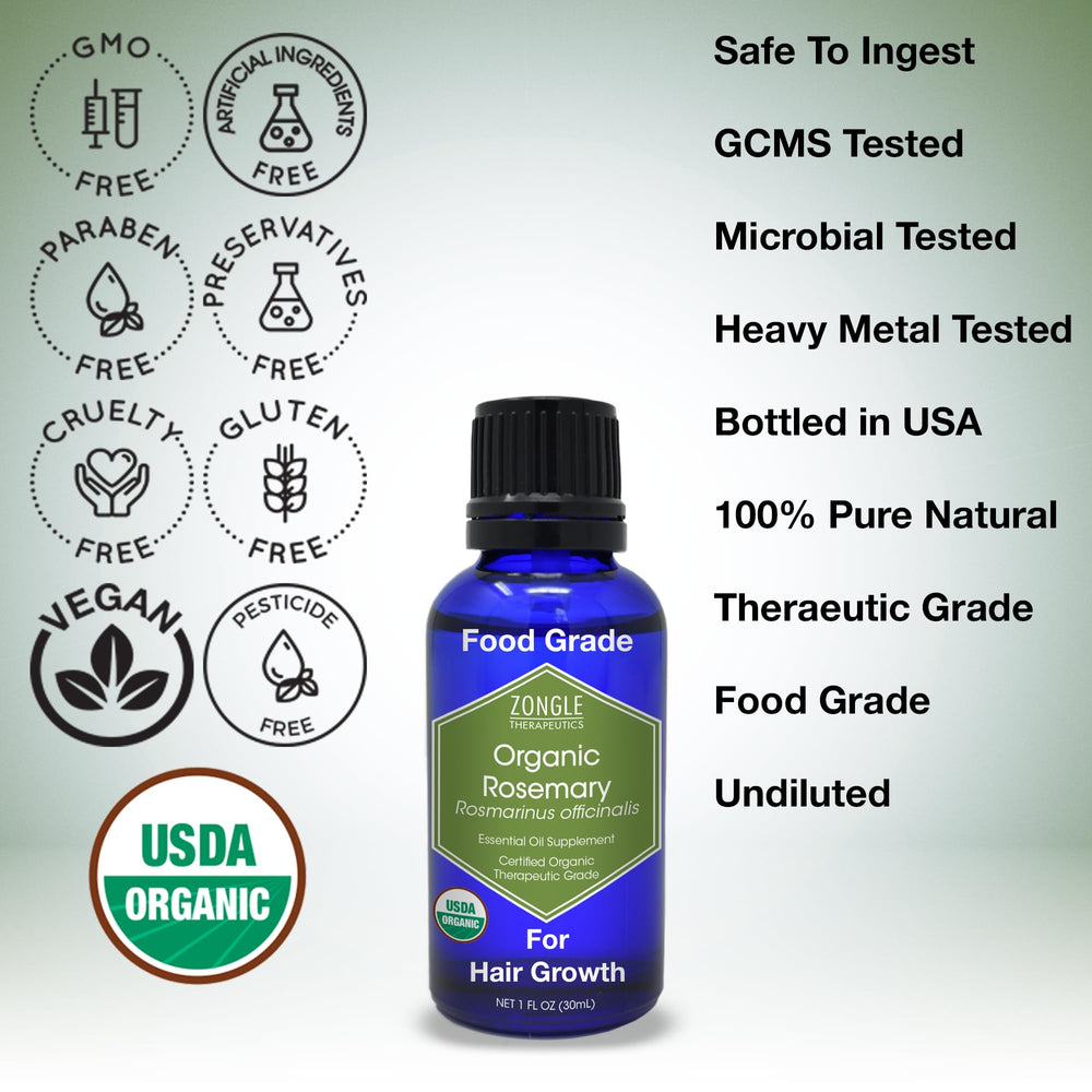 Ingredients for Zongle Therapeutics Rosemary Oil