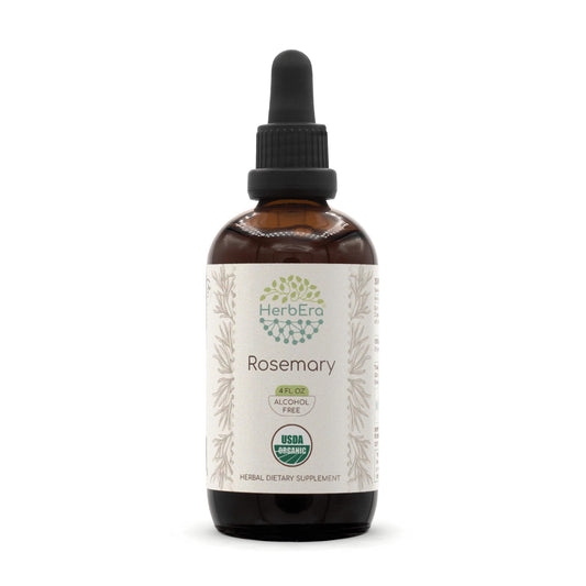 Front view of Rosemary tincture bottle, 4 oz