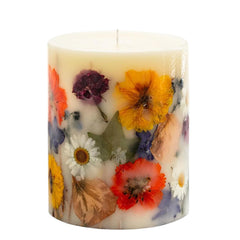 Close-up of candle jar label for Essence of Autumn