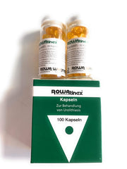Rowa Rowatinex capsules bottle showcasing a natural urinary-support formula for daily comfort.