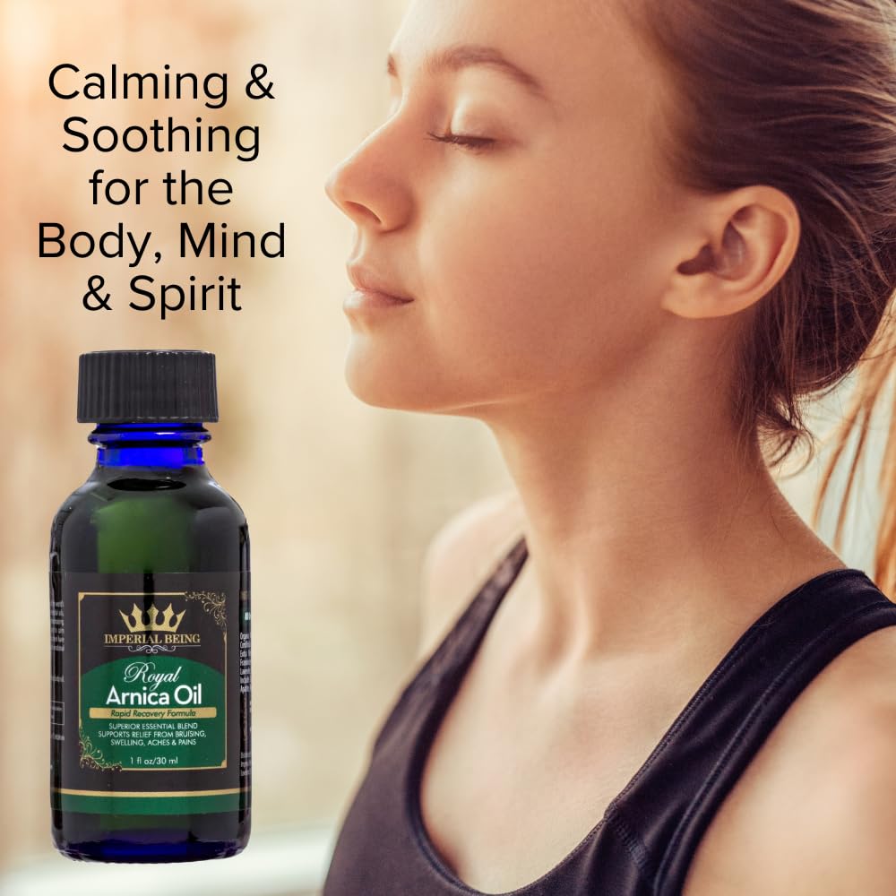 Packaging for Royal Arnica Oil 1oz
