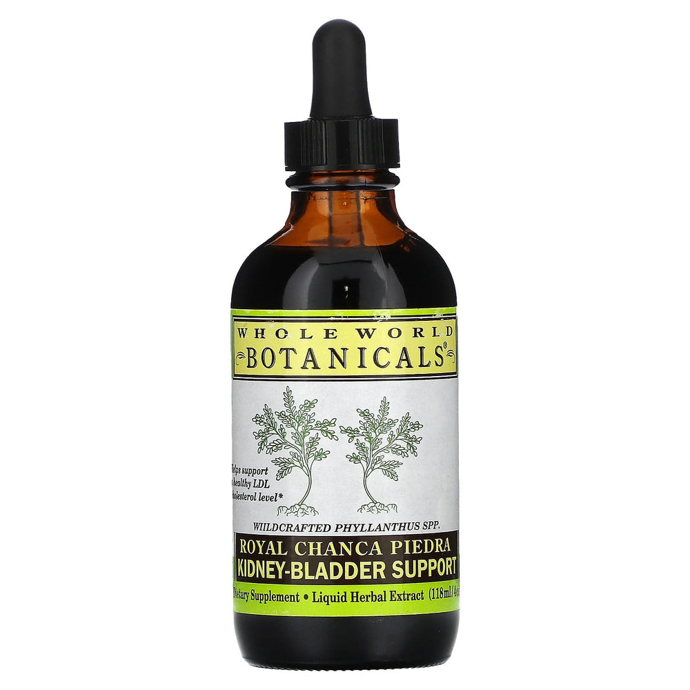 Front view of Royal Chanca Piedra Kidney-Bladder Support 4 oz liquid extract bottle