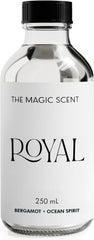 Close-up of The Magic Scent Royal Hotel Diffuser Oil bottle with premium label