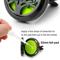 RoyAroma 316L stainless steel black diffuser locket - magnetic closure