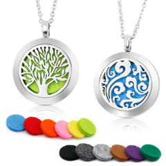 RoyAroma diffuser necklace style A pendant, two pattern options for easy scent switching.