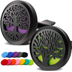 RoyAroma tree of life diffuser vent clip - front view