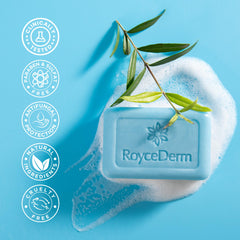 Roycederm Antifungal Tea Tree Soap ingredient focus tea tree oil for soothing antifungal benefits.