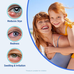 Roycederm Hypochlorous Acid Mist close-up image shows gentle, preservative-free skincare for sensitive eye areas.