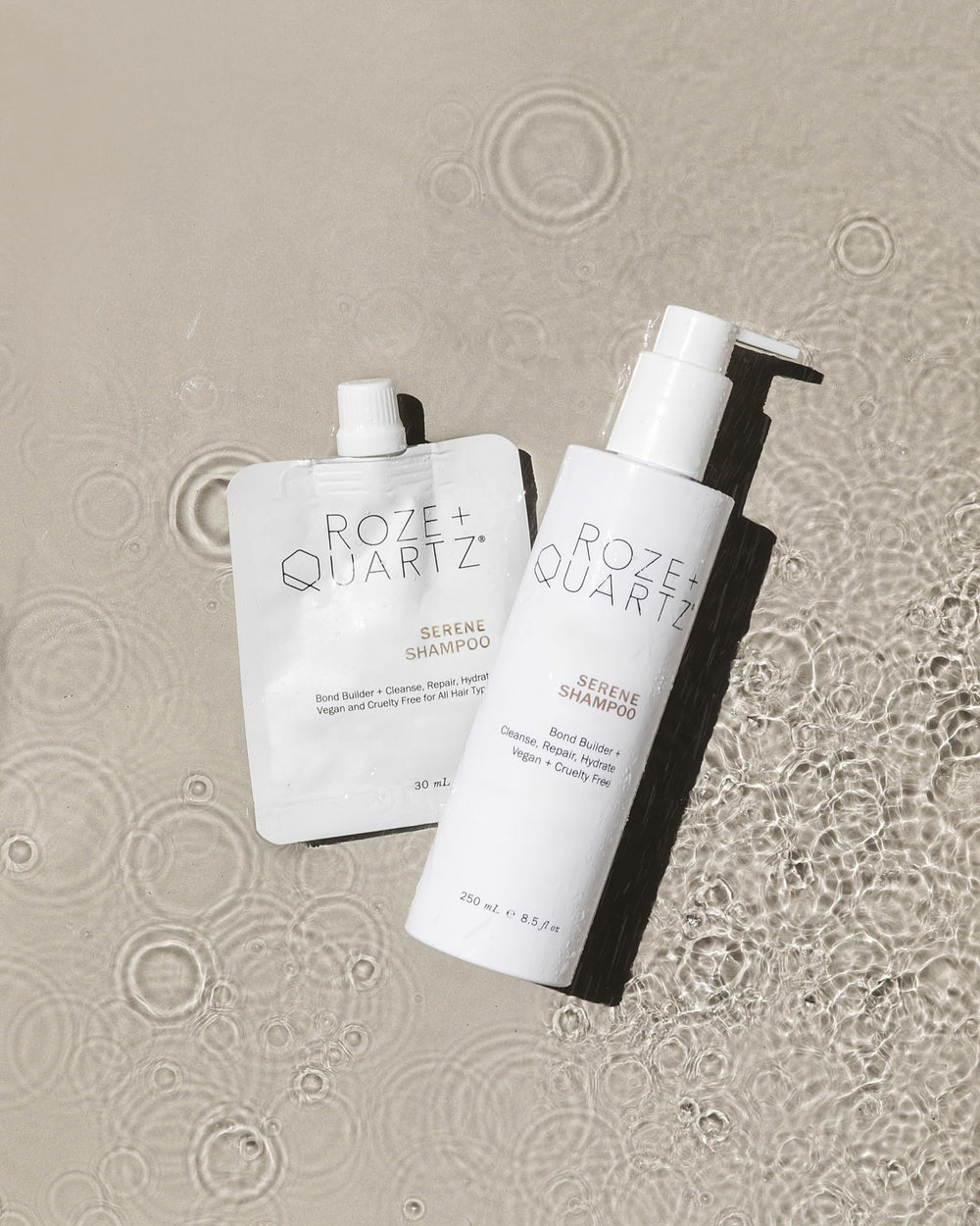 Lifestyle scene suggesting soft, manageable hair after washing.