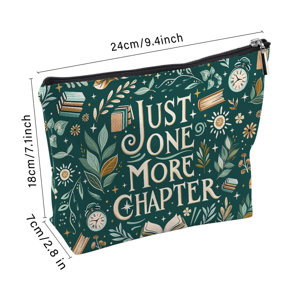 RTTLALUO book lovers gift pouch green, a charming gift for readers and organizers.