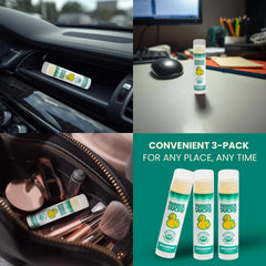 Rubber Ducky lip balm softens dry lips with organic formula.
