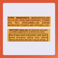 Pyridoxine HCl ingredient text on Rugby B-6 bottle label
