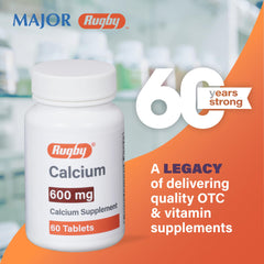60-count packaging for Rugby calcium tablets
