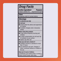 Rugby Laboratories alcohol-free eye drops bottle on white background emphasizes gentle formula