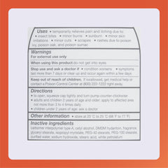 Rugby Laboratories anti-itch lotion ingredients closeup features camphor and menthol in action.