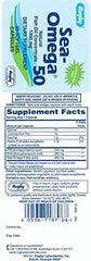 Softgel capsules of Rugby Sea-Omega Omega-3 fish oil concentrate, 1000mg each, pack of 3