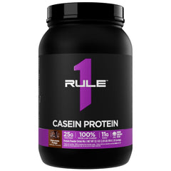 Rule 1 Casein Protein overnight recovery 2lb Chocolate Fudge hero image