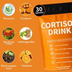 Rulinal Cortisol Drink Powder with L-Theanine promotes calm focus