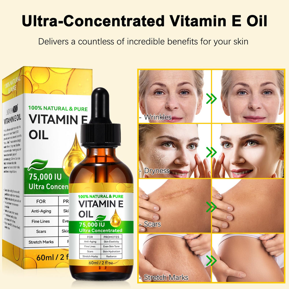 Rulviou Vitamin E Oil dropper-use demonstrates simple daily application