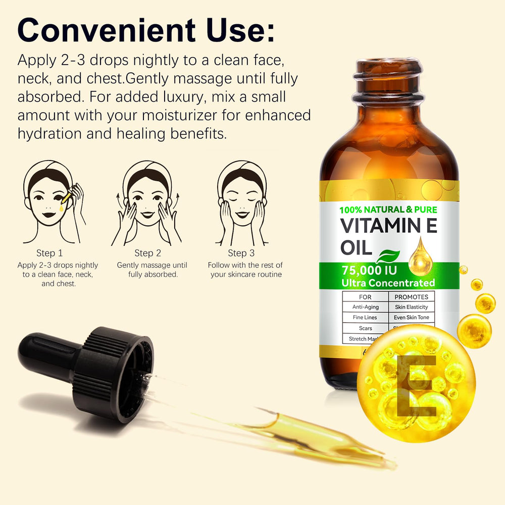 Rulviou Vitamin E Oil ingredients list supports a clean formula