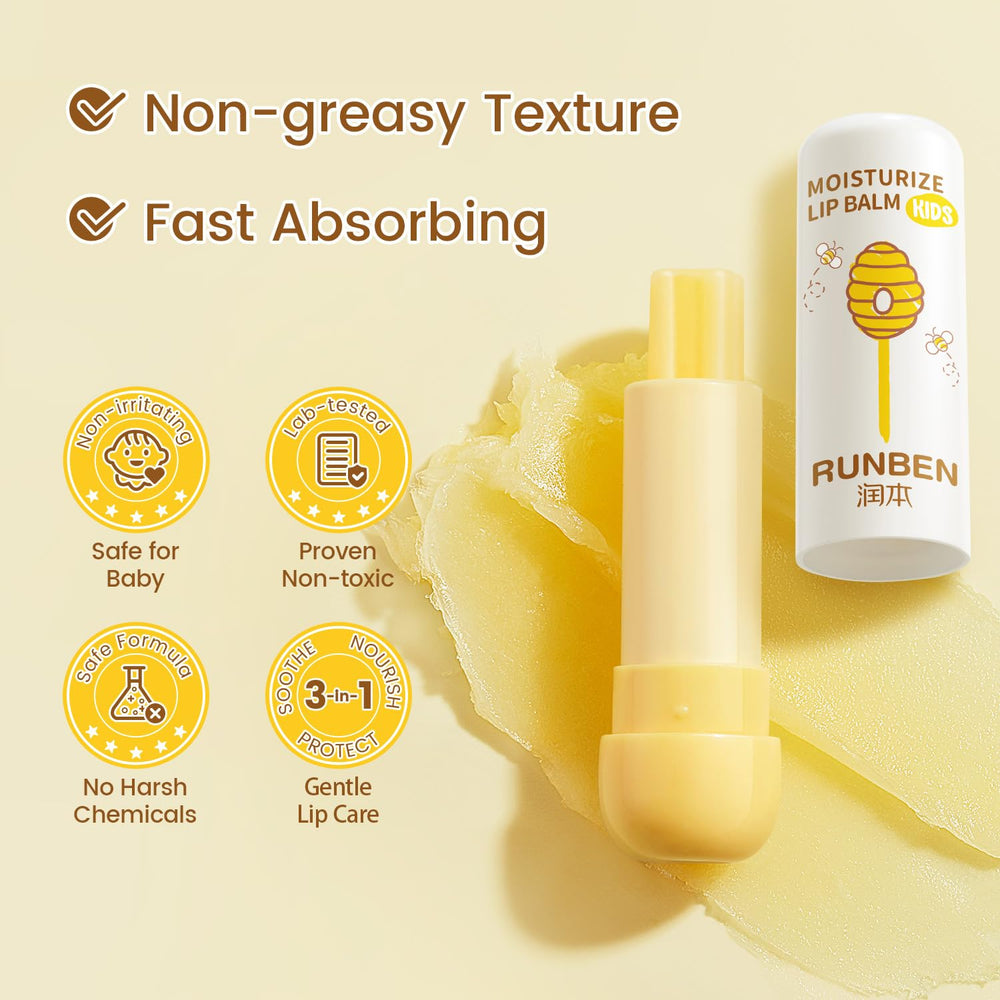 RUNBEN Safe Mild formulation features honey extracts and VE essence for gentle nourishment.