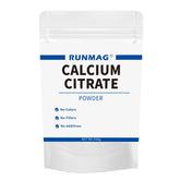 Front view of RUNMAG Calcium Citrate Powder 450g bag