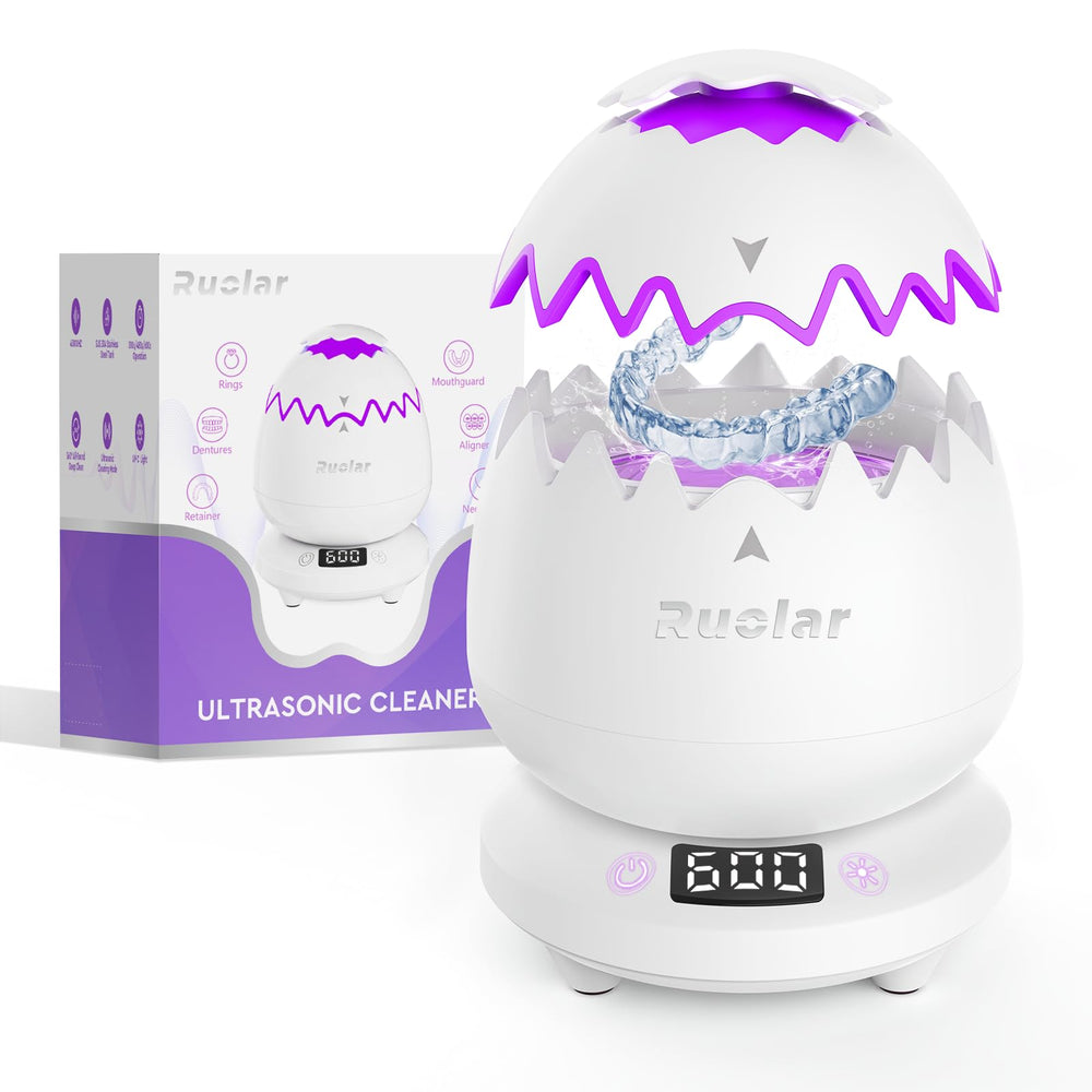 Ruolar Ultrasonic Retainer Cleaner device with 45kHz cleaning technology