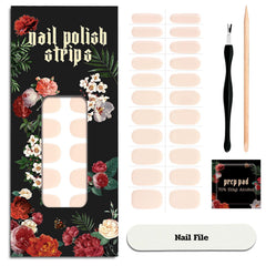 ruyeefam Nail Polish Strips Loft Light Nude packaging for at home salon results