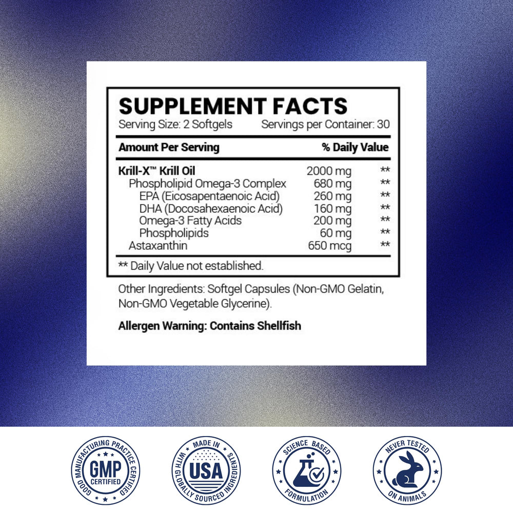 Front packaging of Research Verified Krill Oil