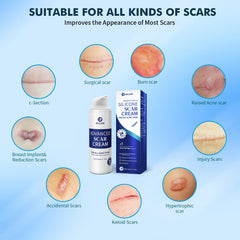 Rvlaim scar-care-day-use illustrating daytime-friendly formula compatible with daily activities.
