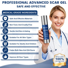 Rvlaim silicone scar gel texture indicating lightweight non-greasy feel
