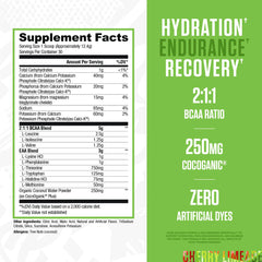 Cherry Limeade flavor scoop of BCAA EAA powder