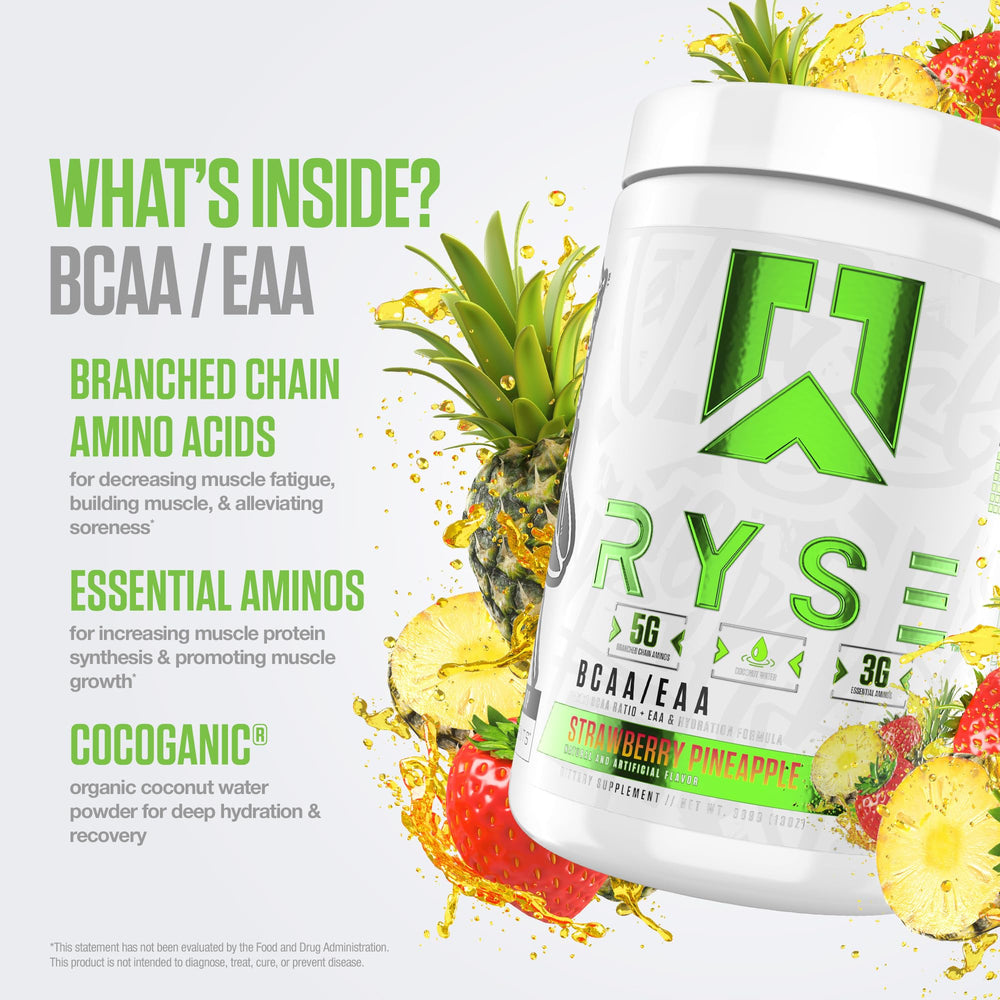Coconut water hydration component in RYSE BCAA EAA Powder