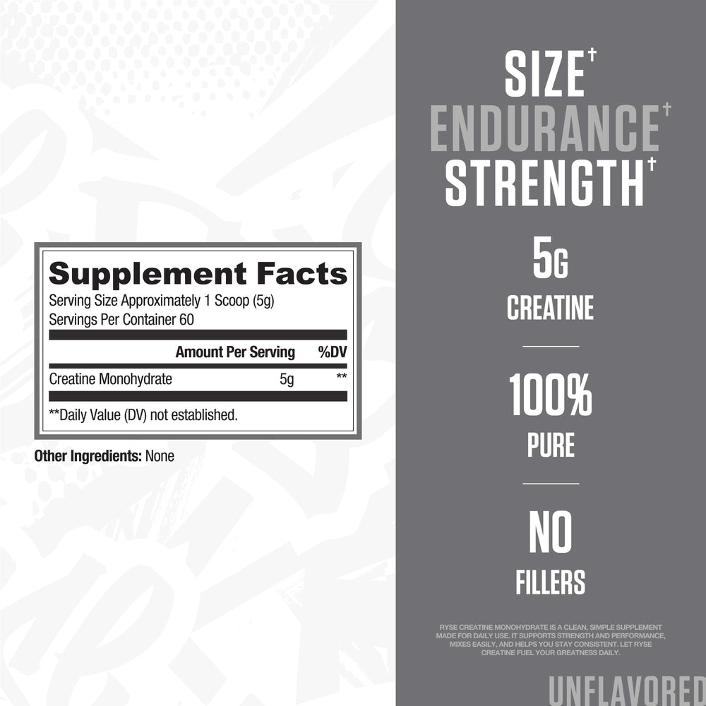 Scoop of creatine monohydrate powder