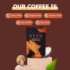 Ingredients featuring six adaptogenic mushrooms and prebiotic