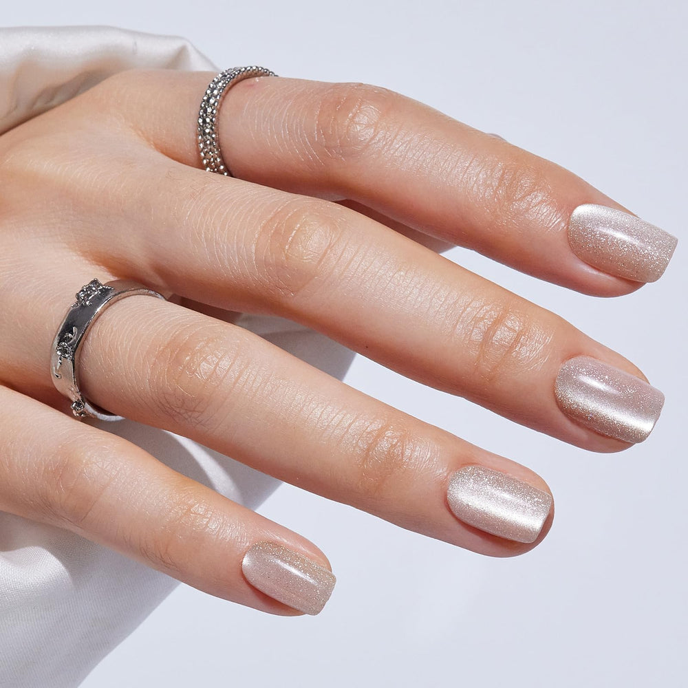 S.T. Friends Black French Tip press-on nails for chic manicure.