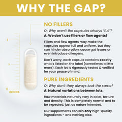 No fillers or harmful stearates label on bottle