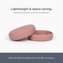 Saalt Compact Sanitizer travel-friendly design fits bags for clean cups on trips.