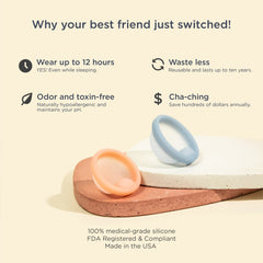Saalt Disc soft flexible material closeup communicates comfortable fit during activities.