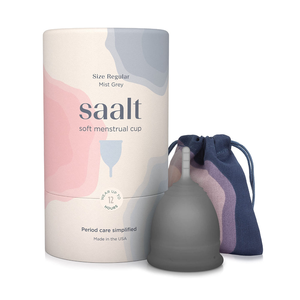 Saalt Soft cup regular size for comfortable all-day protection.